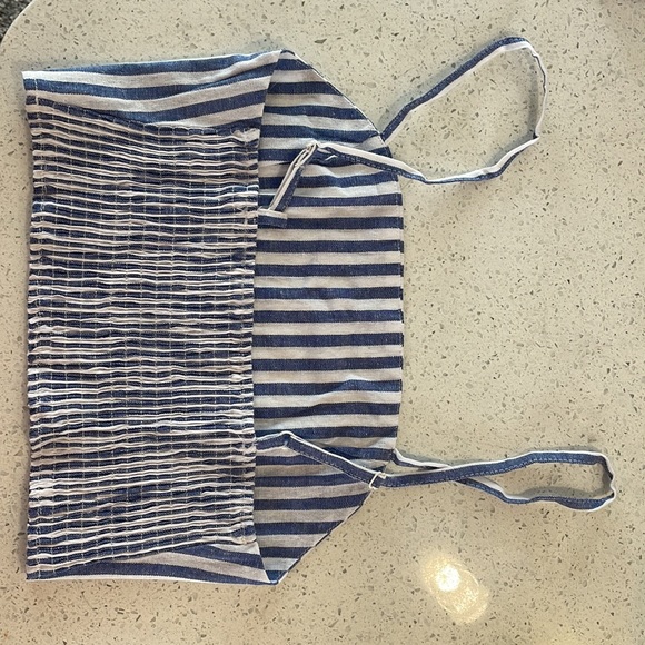 Zaful smocked pinstripe top and skirt duo set. New without tags. Never worn. - Picture 9 of 11